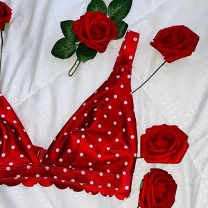 Red & White Polka Dot Bikini